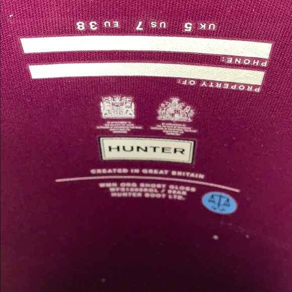 Hunter original short glossy violet rain boots - Picture 7 of 8